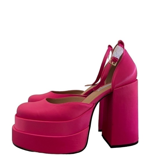 Steve Madden NWT Charlize Platform in Pink Size 9.5 Barbie Core - Picture 1 of 7